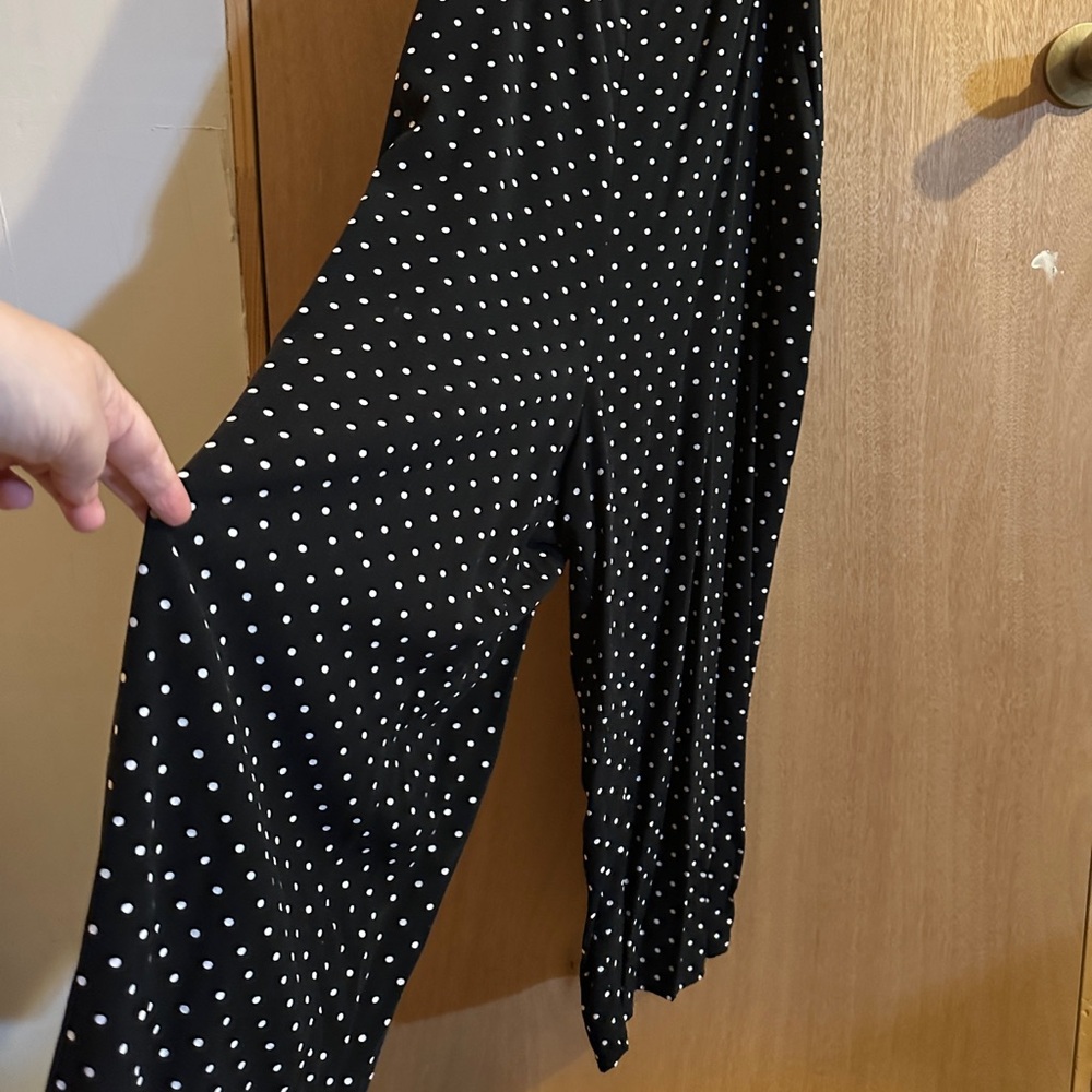 Old Navy Black and White Polka Dot jumpsuit - Picture 2 of 3